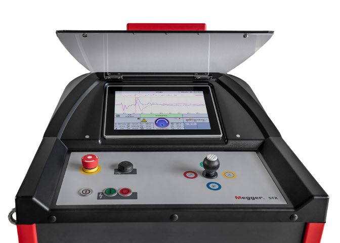 پنل کنترل و نمایشگر TDR سیستم عیب‌یابی کابل MEGGER STX 40