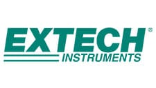 لوگو برند Extech Instruments به رنگ سبز؛ تولید کننده تجهیزات تست و دوربینهای اندازهگیری