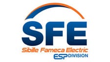 لوگو برند SFE (Sibille Fameca Electric)؛ تامینکننده تجهیزات تست و ایمنی الکتریکی برای نصب و بازرسی دوربینها