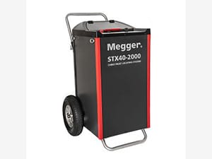 دستگاه تست پرتابل و چرخ‌دار Megger STX40-2000، تجهیزات تست عایق فشار قوی.