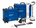 پکیج کامل سیستم ردیابی کابل و پوشش عیب Protrac شامل گیرنده، پروب‌ها و جعبه‌های حمل مقاوم
