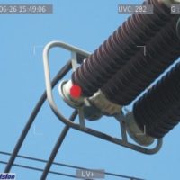 تشخیص پدیده کرونا در ترمینال یا مفصل کابل فشار قوی با دوربین UV، بازرسی شبکه برق.