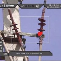 تشخیص پدیده تخلیه جزئی (کرونا) در مقره پین توزیع برق توسط دوربین فرابنفش (UV).