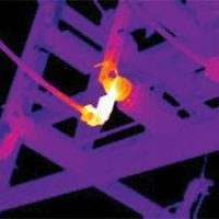 ترموگرافی جرقه و نقطه داغ روی قطعات الکترونیکی، دوربین حرارتی عیبیابی